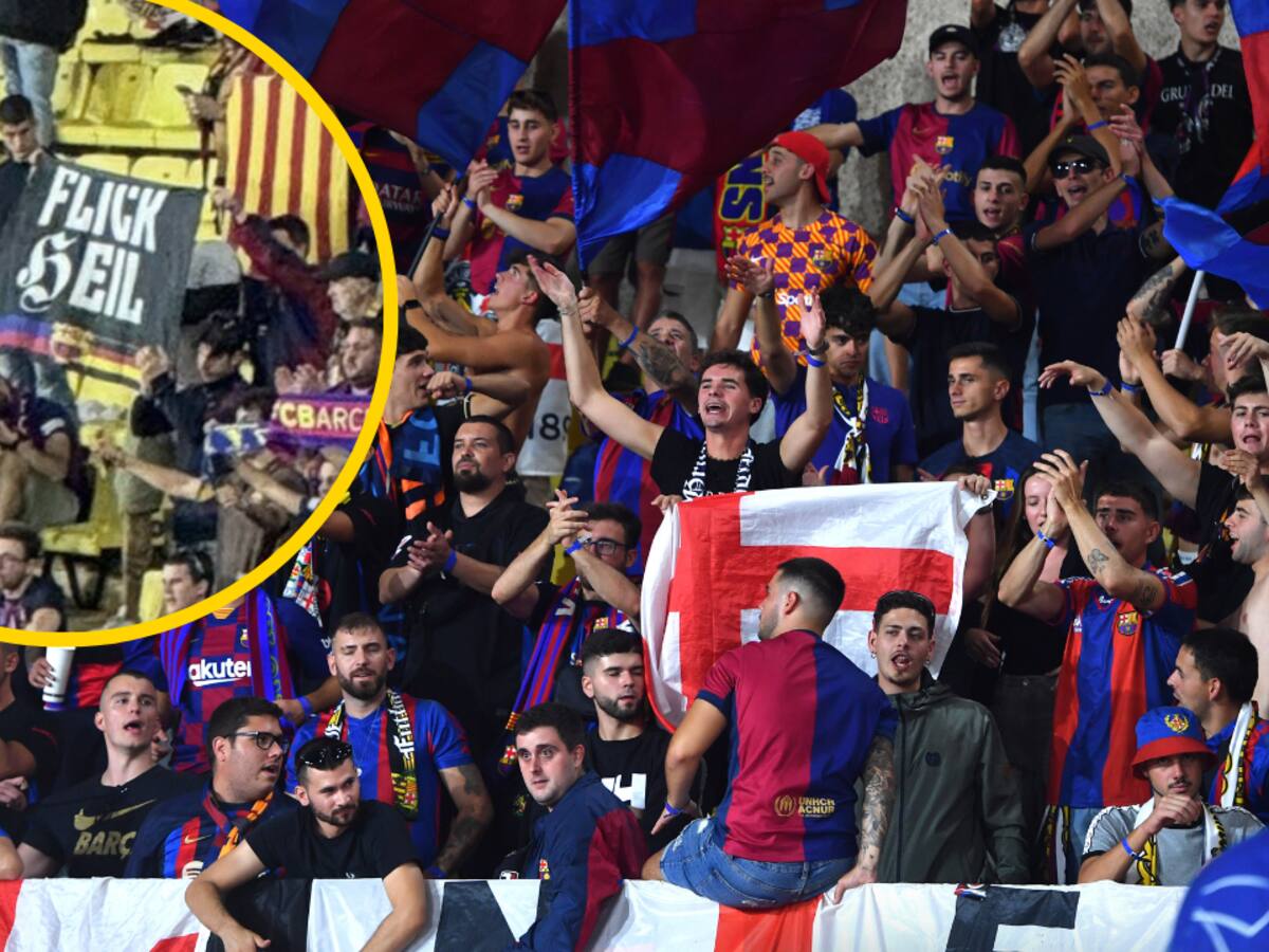 "Flick Heil": la pancarta de Mónaco que provoca "asco y tristeza" al Barça