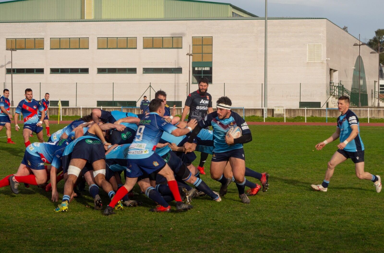 Una acción de juego de los arandinos frente a los bercianos