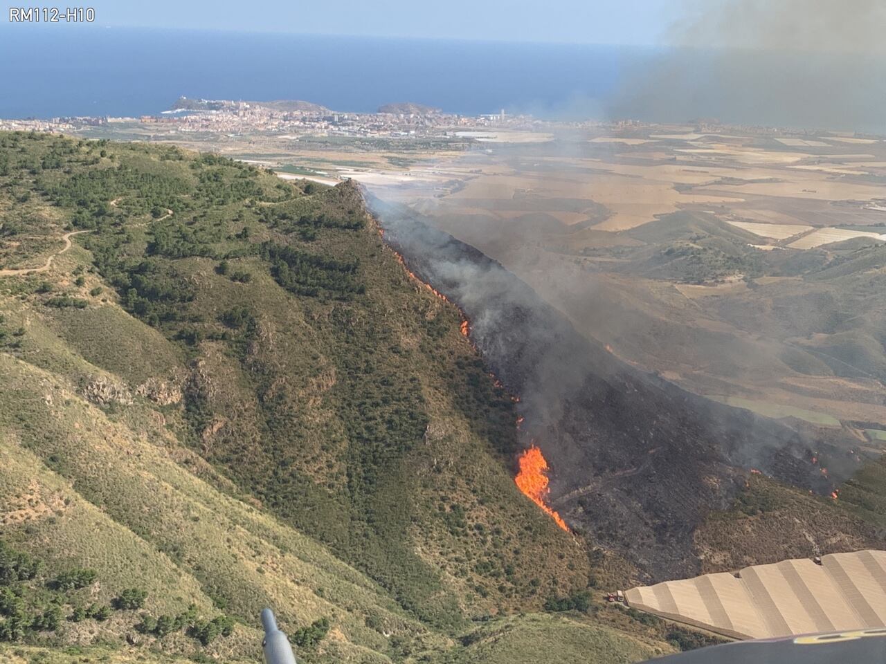 Incendio en Mazarrón