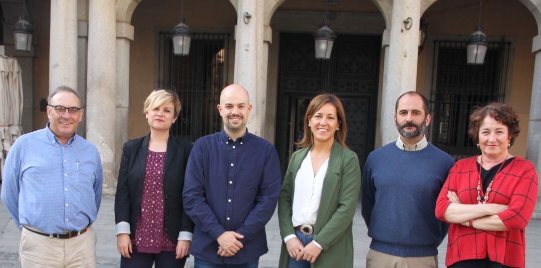 Integrantes de la candidatura de IU al Ayuntamiento de Segovia