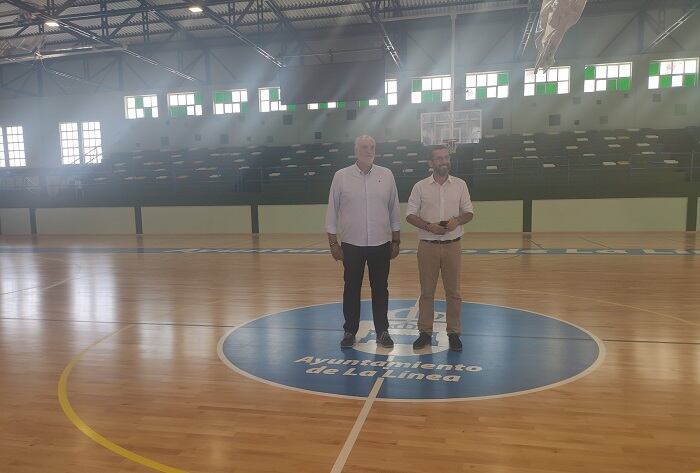 Franco y Vidal en el pabellón