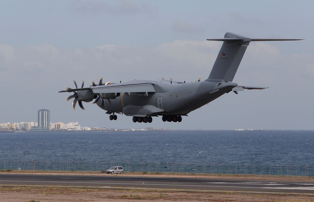 Uno de los aviones participantes en el ejercicio.