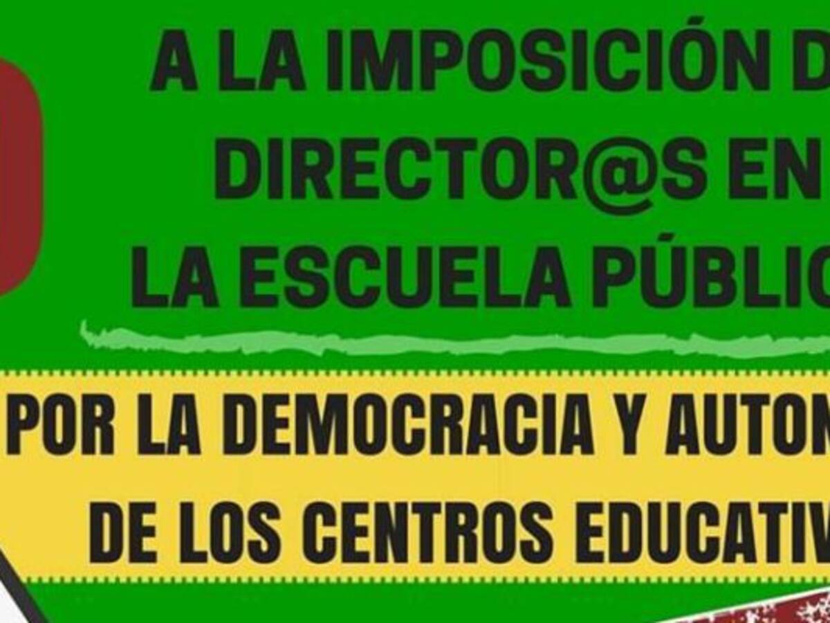 Manifestación contra la imposición de directores