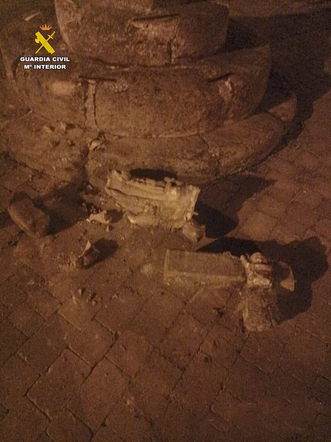 Un joven de 20 años, presunto autor de los daños en la Cruz de San Lázaro de Ezcaray