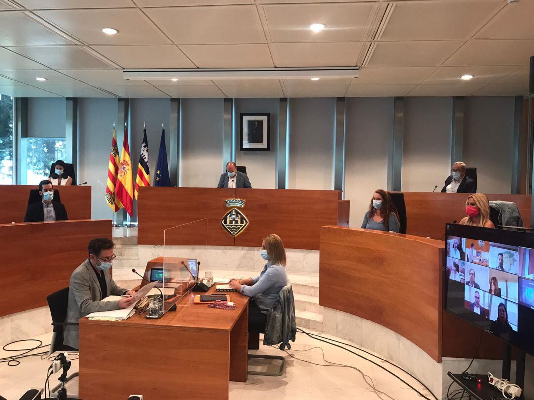 Imagen de un pleno del Consell de Ibiza