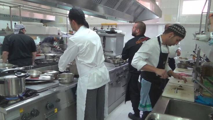 Cocina de la Escuela de Hostelería de Huesca