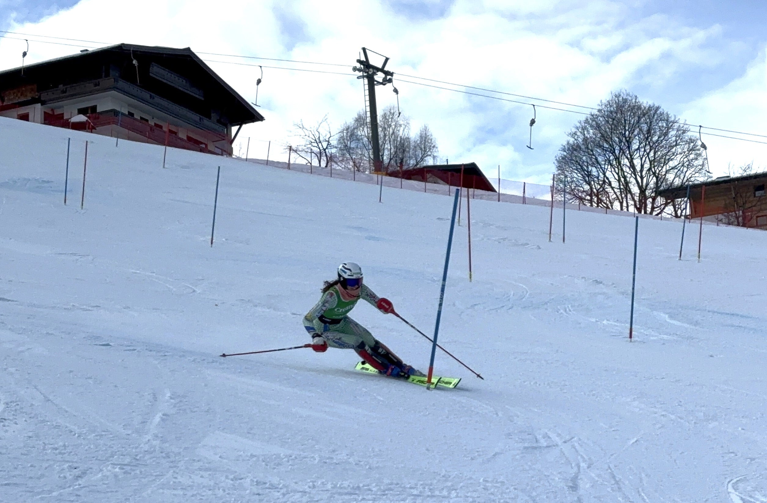 Carla Mijares, entrenant a Saalbach