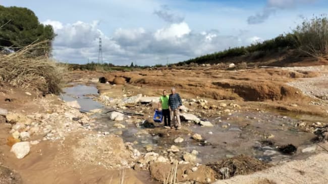 Uno de los terrenos arrasados por la DANA