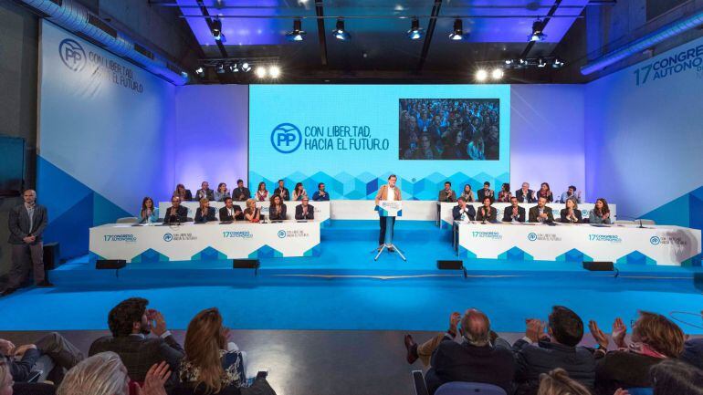 El XVII Congreso extraordinario del PP fue clausurado por Mariano Rajoy.