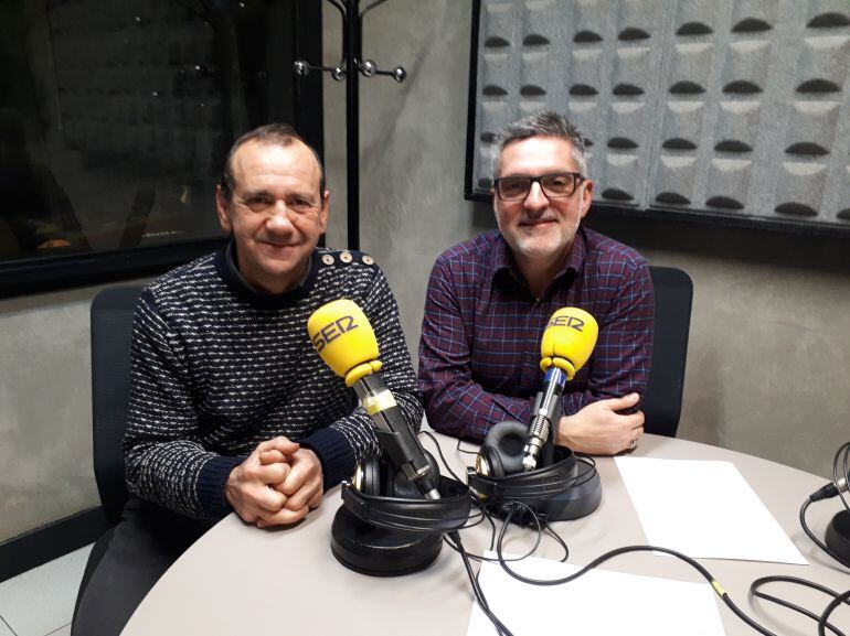 Fernando García, a la izquierda, junto a Juanma Cano