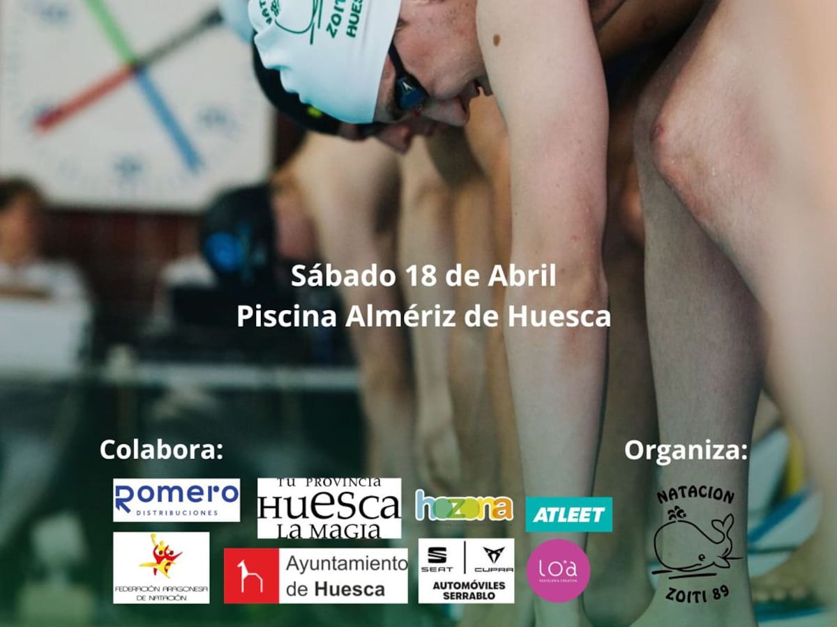 Más de 400 nadadores se dan cita en el el XXXI Trofeo Ciudad de Huesca-Memorial Antonio Gutiérrez