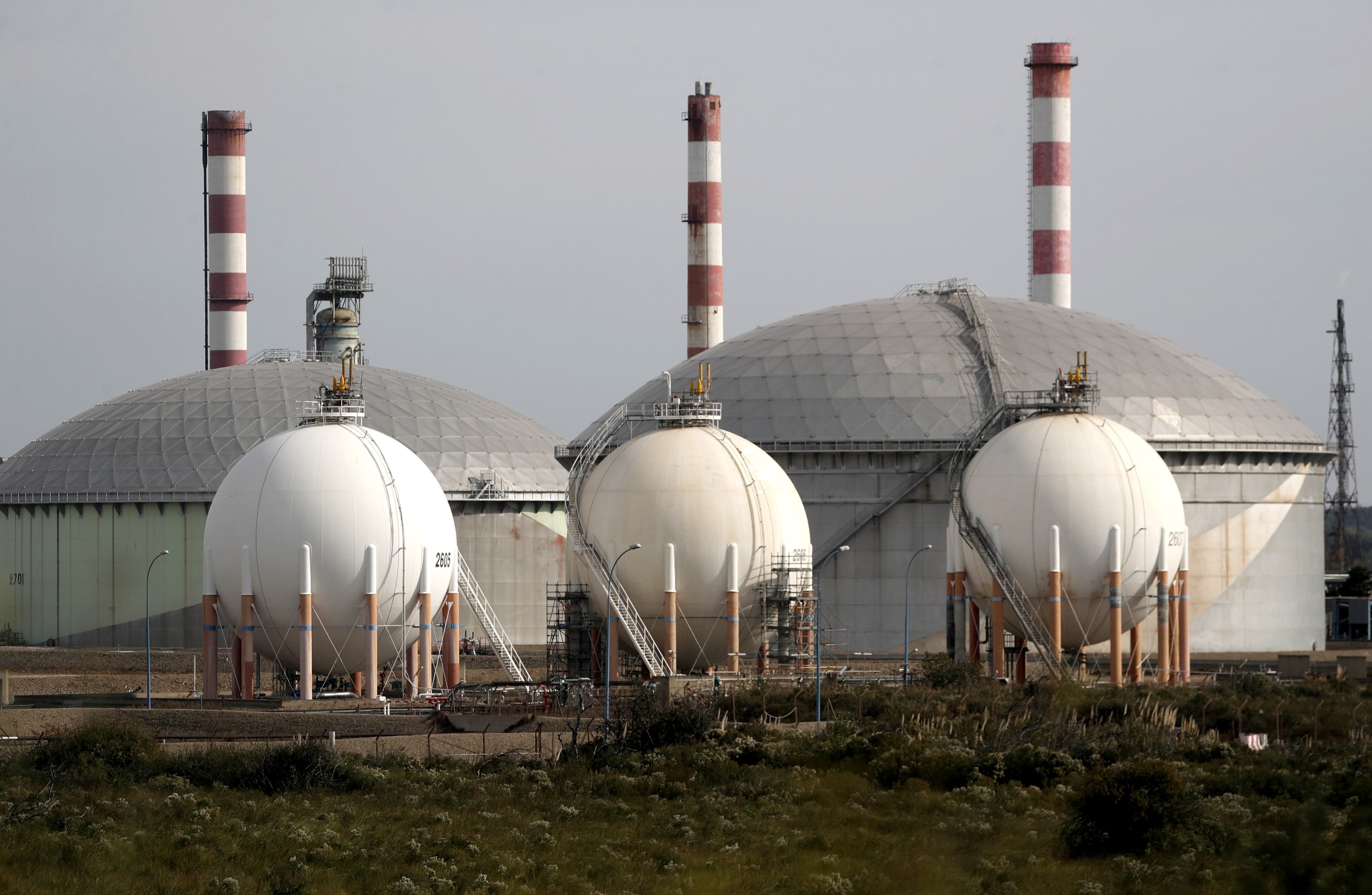 La refinería de Esso en Fos-Sur-Mer, Francia