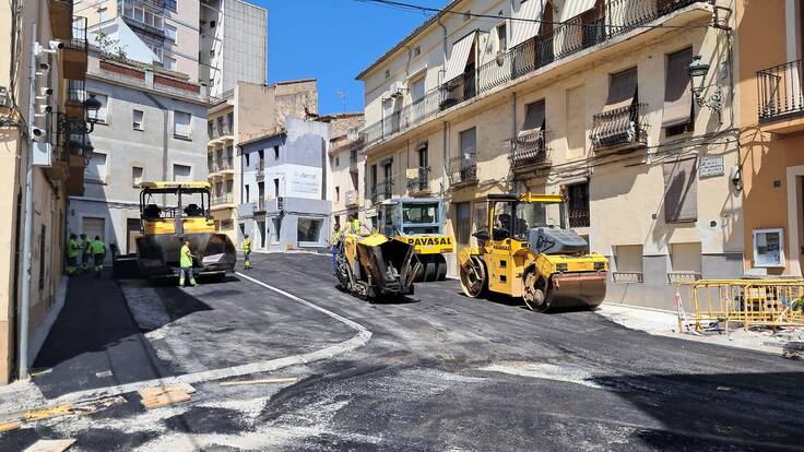 Entrevista a Xavi Molina, Bocairent encara la recta final de las obras de repavimentación del núcleo urbano.