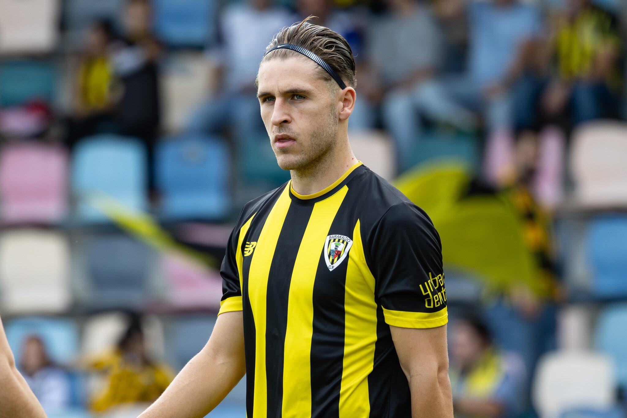 Markel Artetxe, con la elástica del Barakaldo (foto: Barakaldo CF)