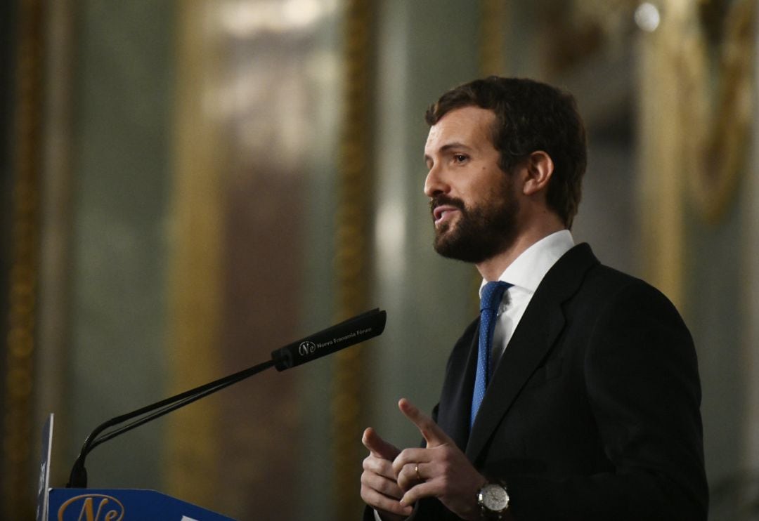 El presidente del Partido Popular, Pablo Casado, en una imagen de archivo