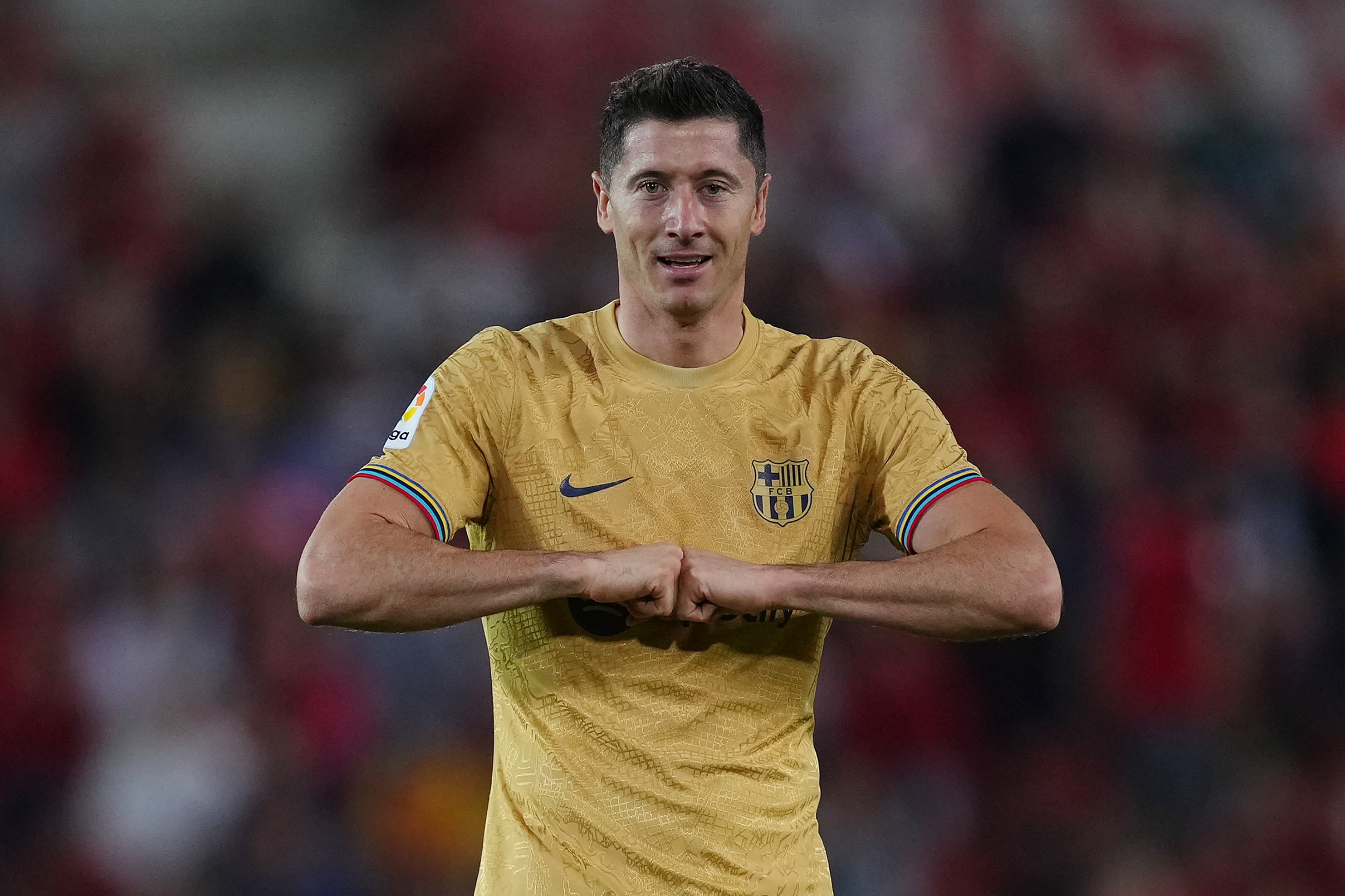 Robert Lewandowski anota su noveno tanto en LaLiga.