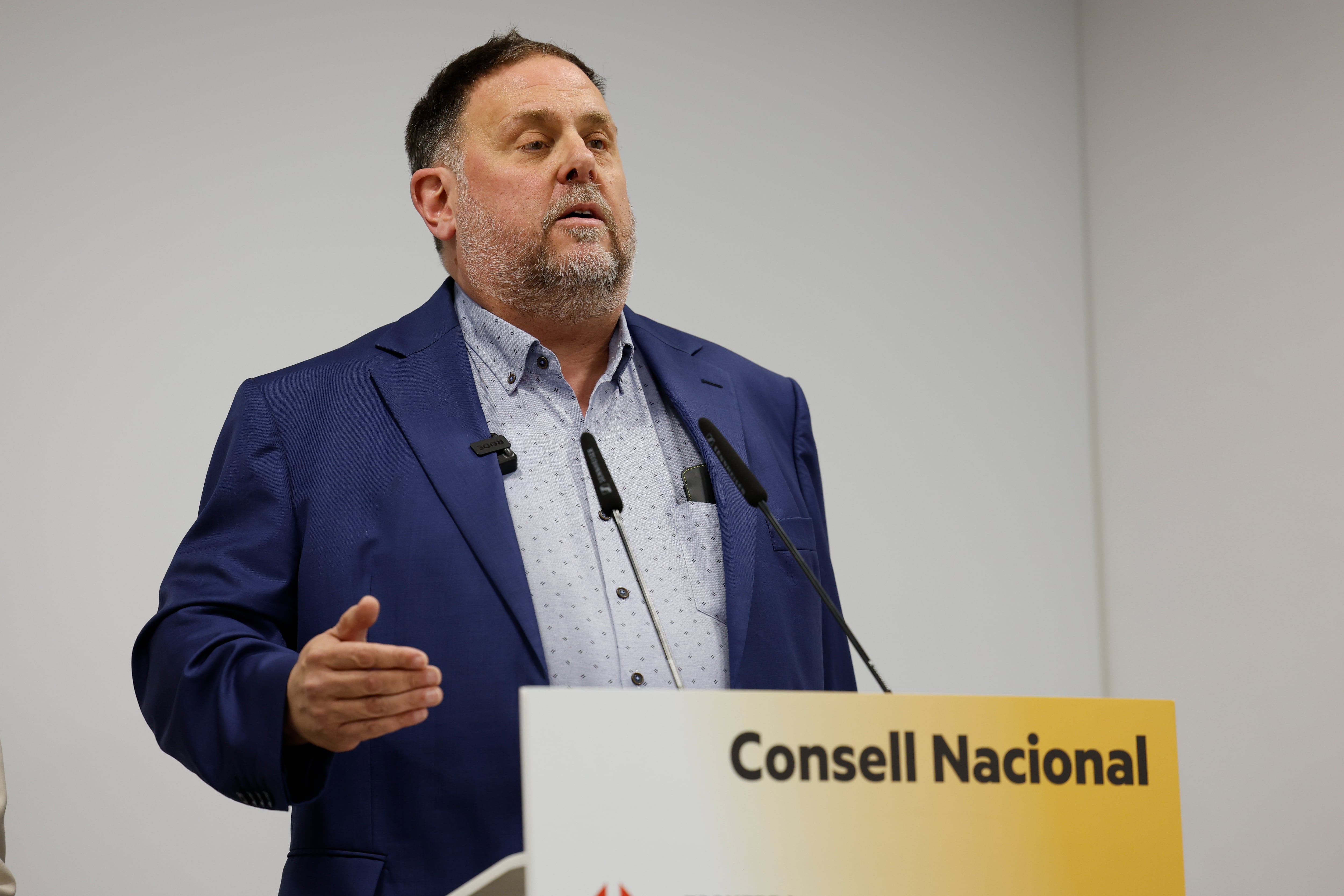 El presidente de ERC, Oriol Junqueras.