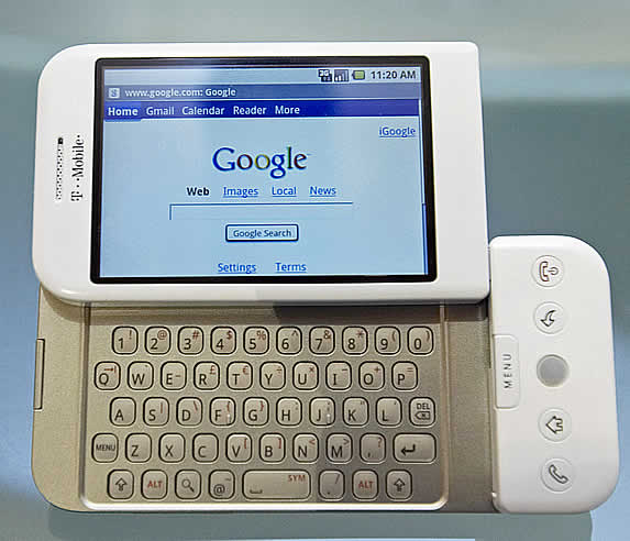 El HTC Dream estará disponible en varios colores y contará con el sistema operativo &#039;Android&#039; de Google