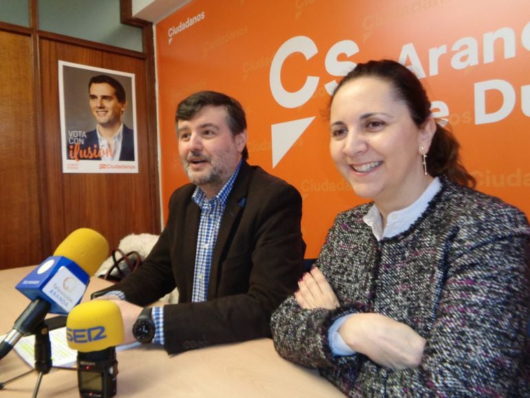 Elia Salinero y Francisco Martín Hontoria son los concejales de Ciudadanos en Aranda