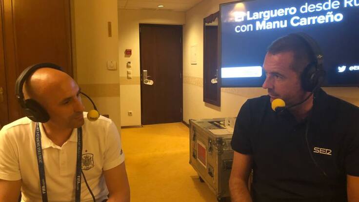 Luis Rubiales: "Hay un ambiente magnífico, hay que estar con tensión pero tranquilos"