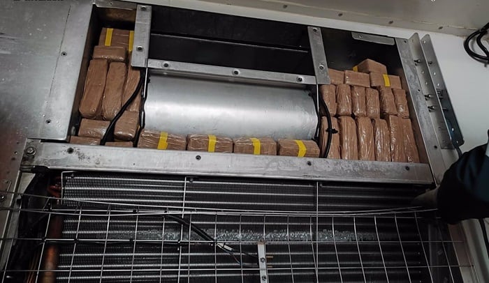 Droga oculta en uno de los remolques intervenidos en el puerto de Algeciras