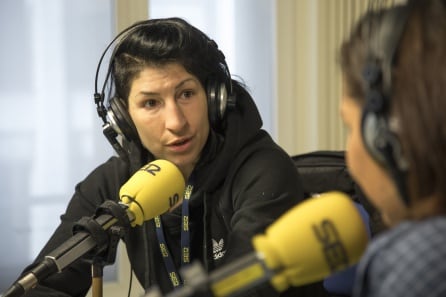 La boxeadora, a los micros de la Ser
