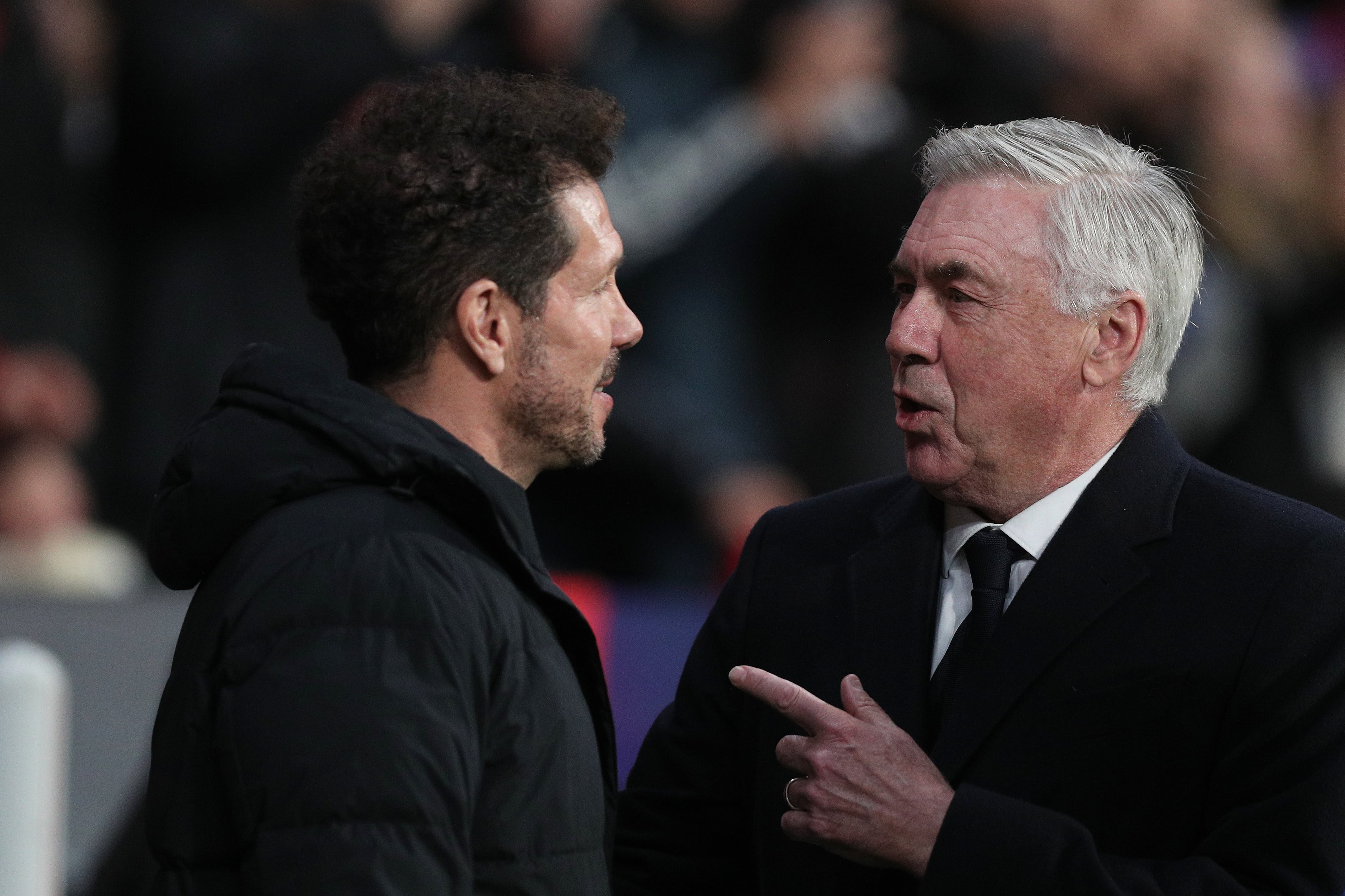 Carlo Ancelotti y Diego Pablo Simeone.