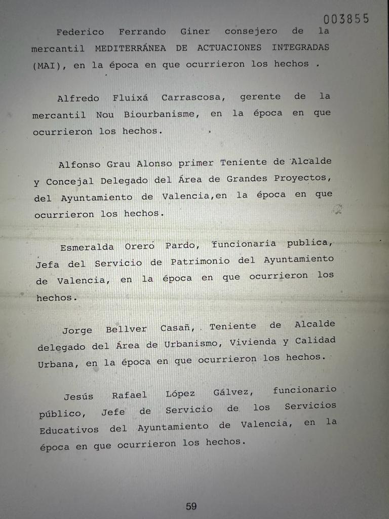 Los documentos que muestran la imputación del próximo alto cargo de la Generalitat nombrado por Carlos Mazón