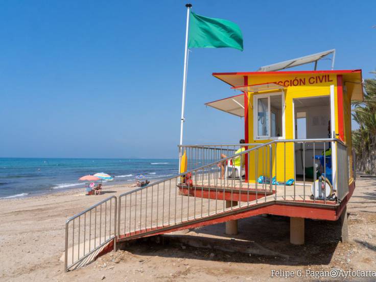 Puestos de Salvamento en las playas de Cartagena