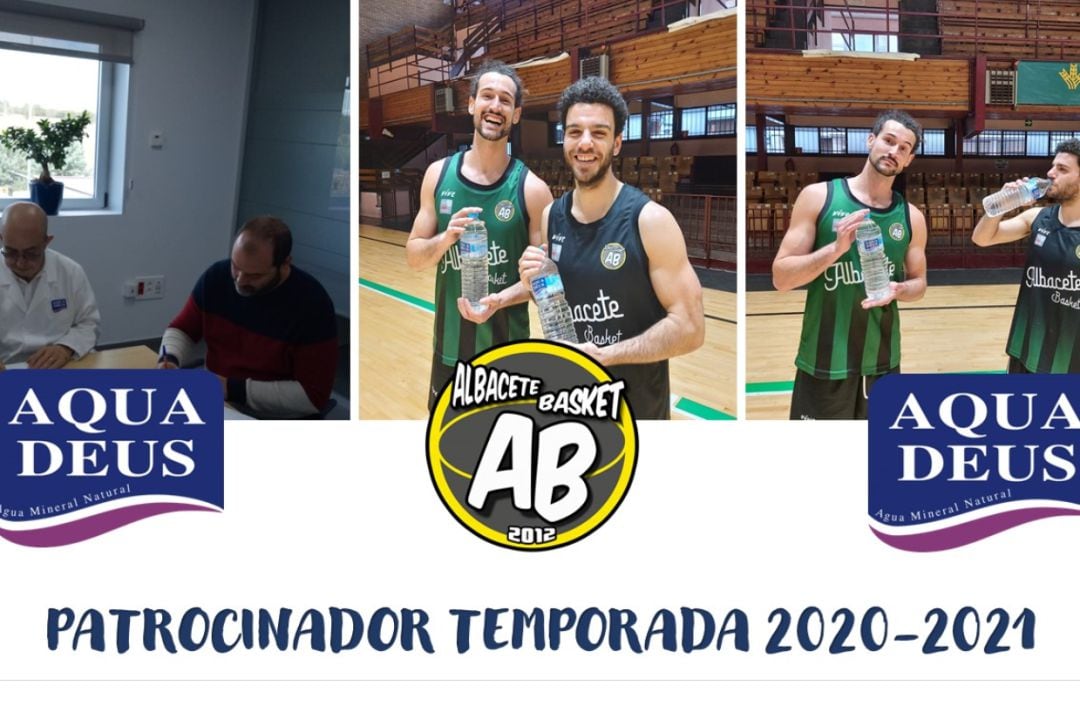 Los jugadores del Albacete Basket, Victor Ruiz de Carranza y Antón Bouzán Cumplido