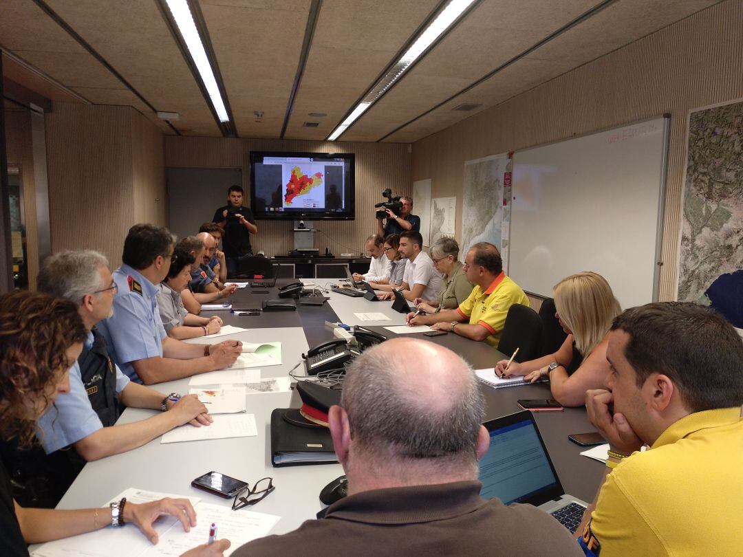 Reunió del pla INFOCAT per risc d'incendi del 9 d'agost de 2019