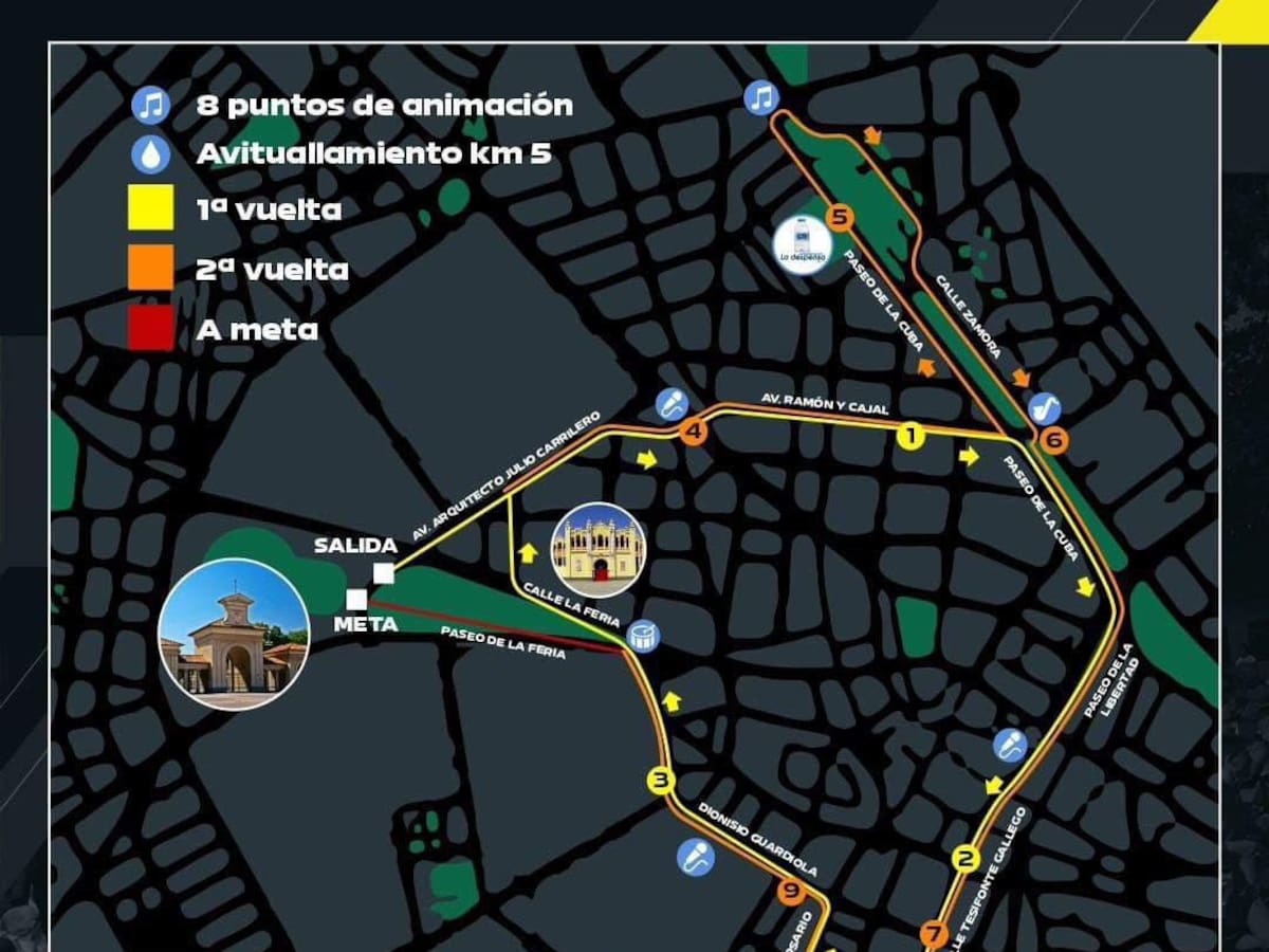 Estos serán los cortes del tráfico para la 10K Nocturna de Albacete