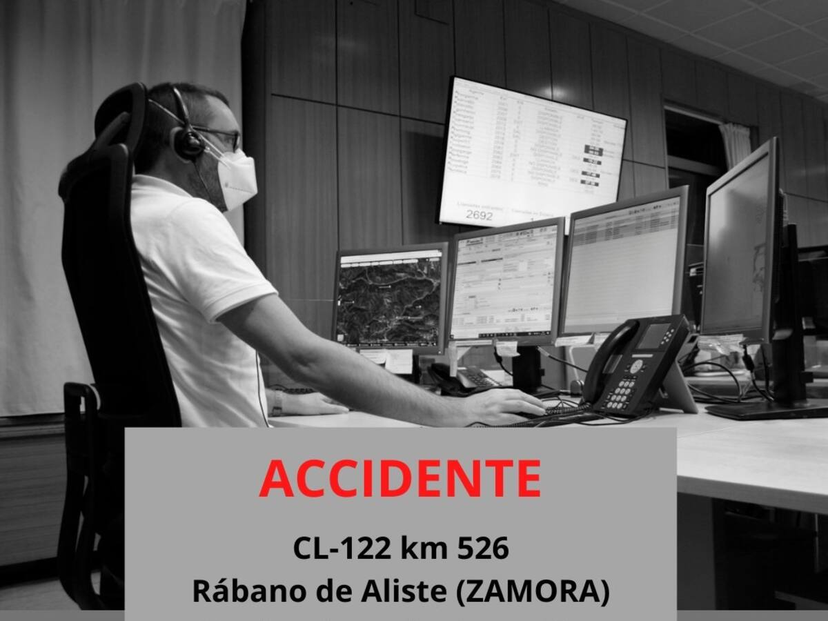 Dos heridas en el vuelco de un turismo esta madrugada en la provincia de Zamora