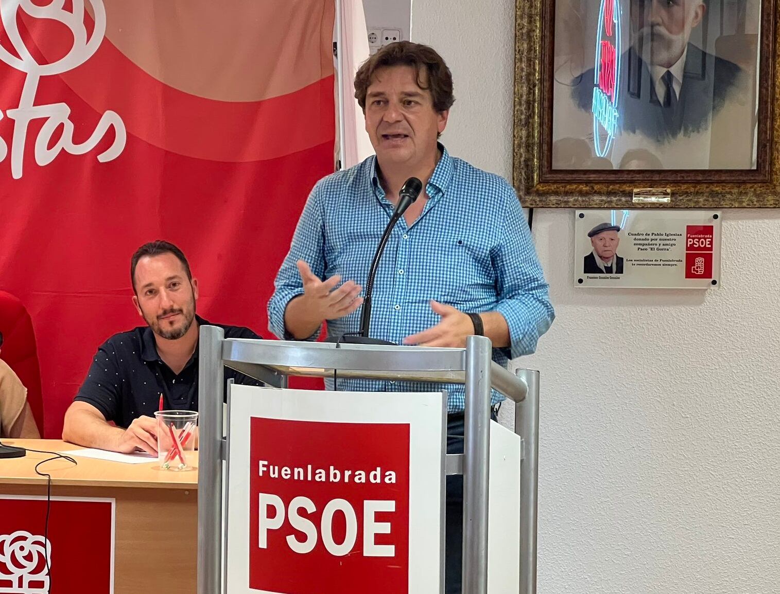 El alcalde de Fuenlabrada, Javier Ayala, en una imagen de archivo en la agrupación socialista local