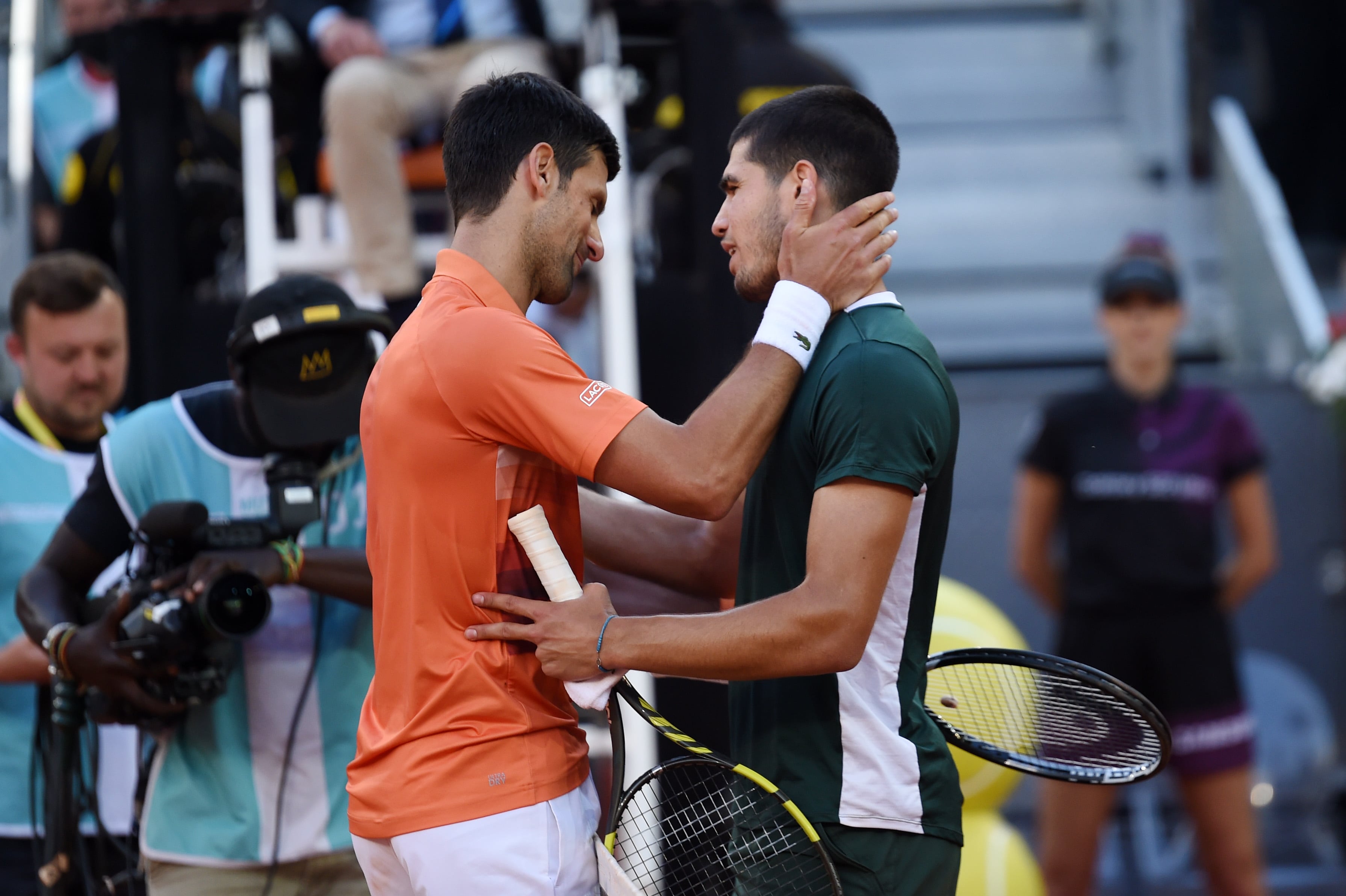 Djokovic y Alcaraz en su último enfrentamiento.