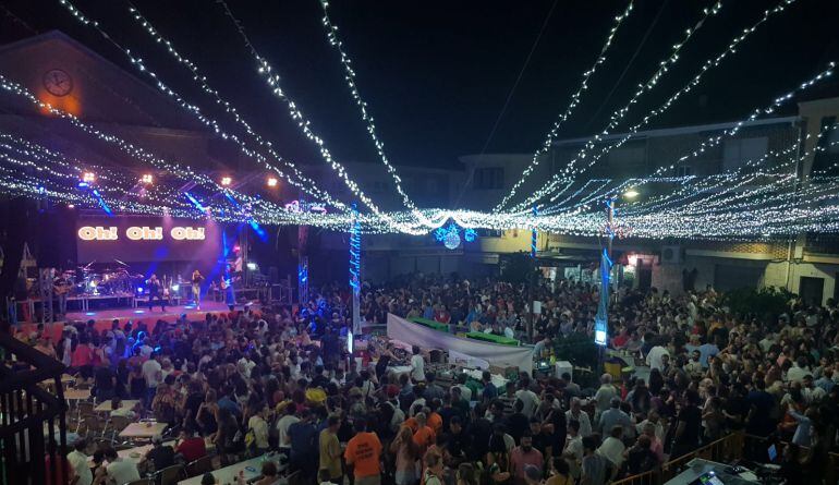 Plaza durante las fiestas