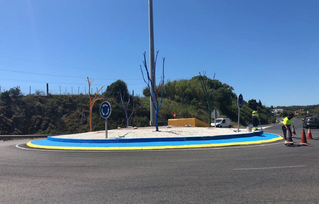 Rotonda de Los Pastores en Algeciras.