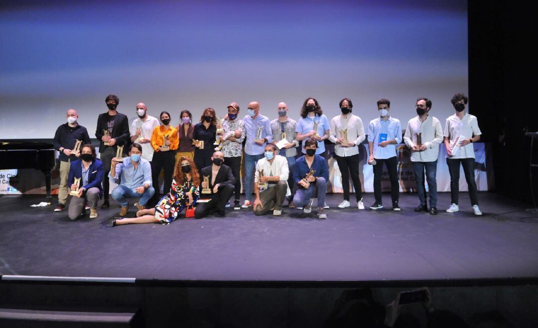 Galardonados con los distintos premios de la Semana de Cine de Medina del Campo