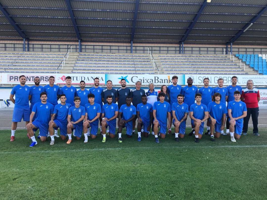 El plantel de los ribereños durante un entrenamiento de pretemporda.