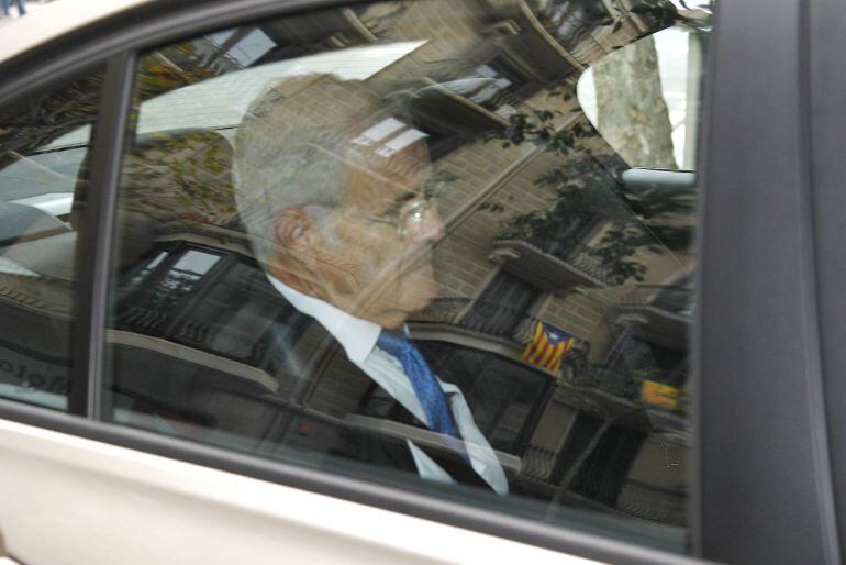 El fiscal superior de la Fiscalía de Cataluña, José María Romero de Tejada, arribant a la fiscalia superior dimecres passat per una de les juntes extraordinaries pel 9N