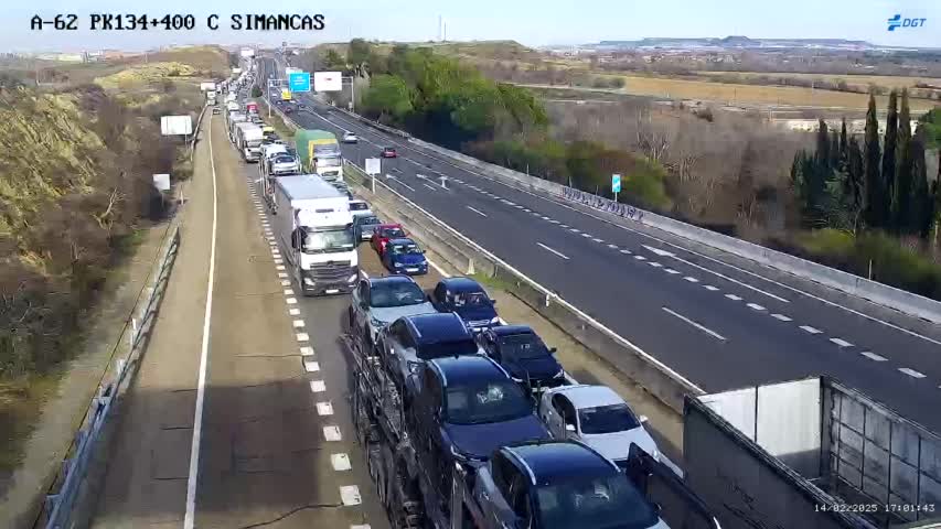 Accidente en la A62