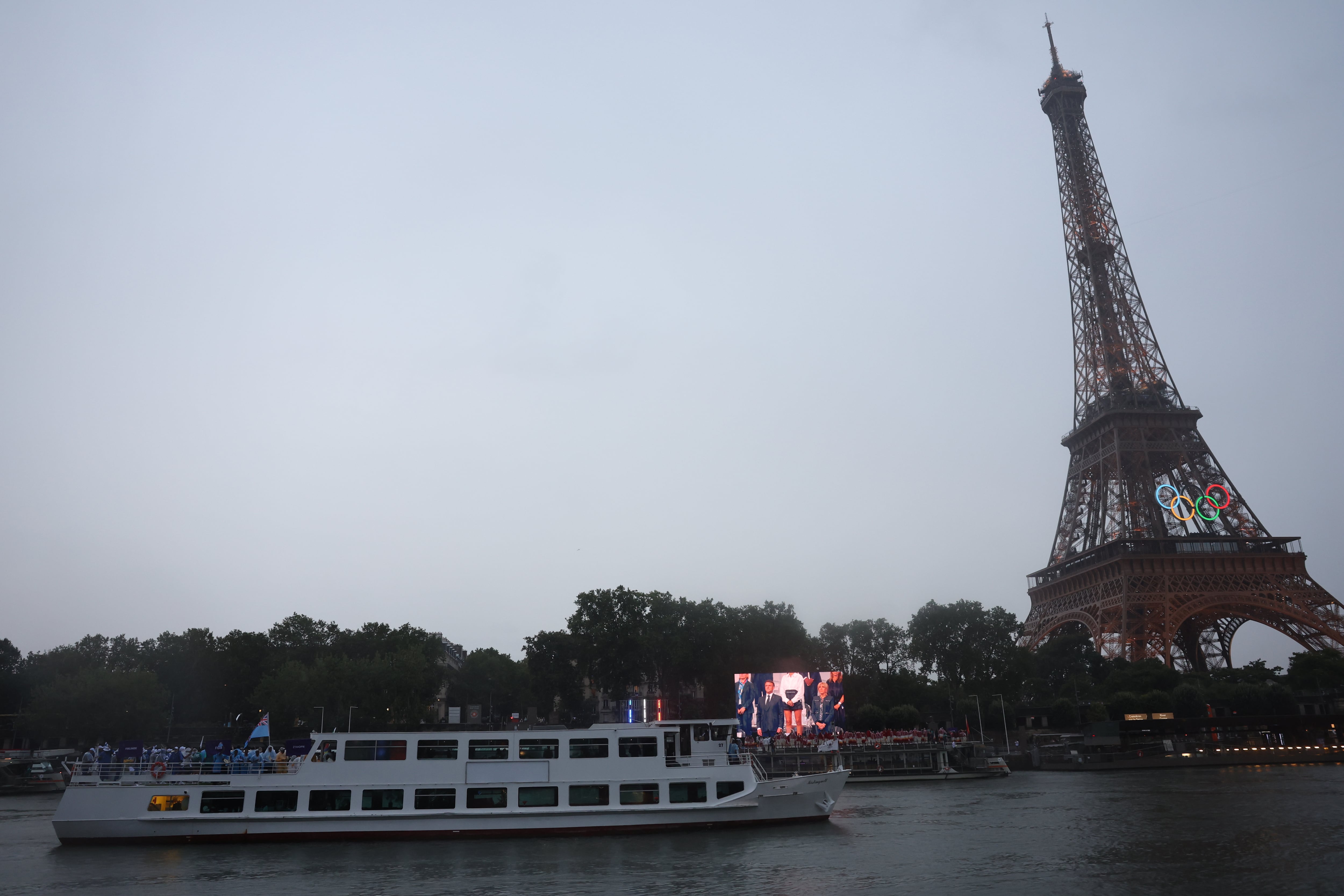 Ceremonia inaugural de París 2024 sobre el río Sena