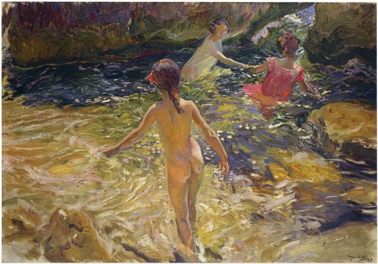 FOTOGALERÍA | Algunas de las obras que pasan a ser de dominio público. En la imagen, &#039;El baño&#039; de Sorolla