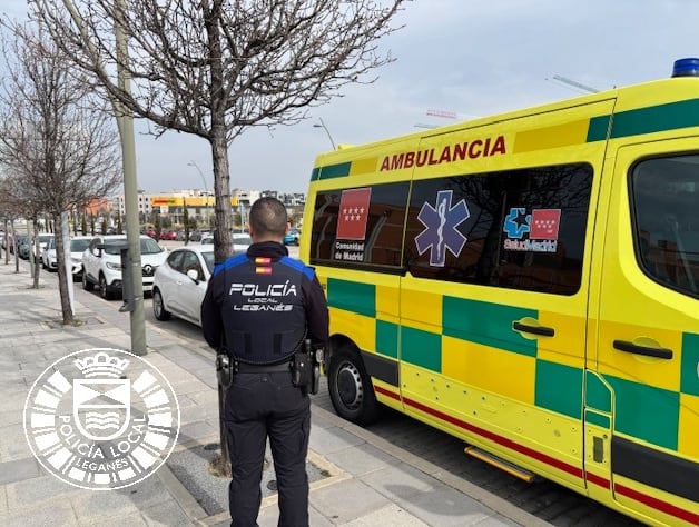 Uno de los agentes de la Policía Local de Leganés