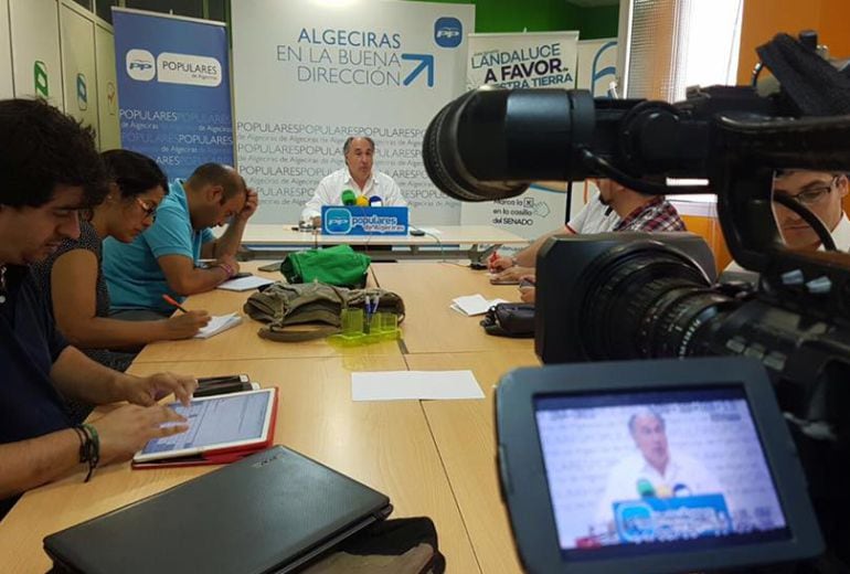 José Ignacio Landaluce durante una rueda de prensa.