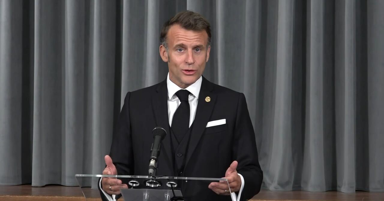 Discurs d'Emmanuel Macron durant el sopar de gala ofert a autoritats, cos diplomàtic i representants d'entitats socials i culturals del país