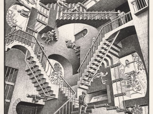 La litografía 'Relatividad', 1953.