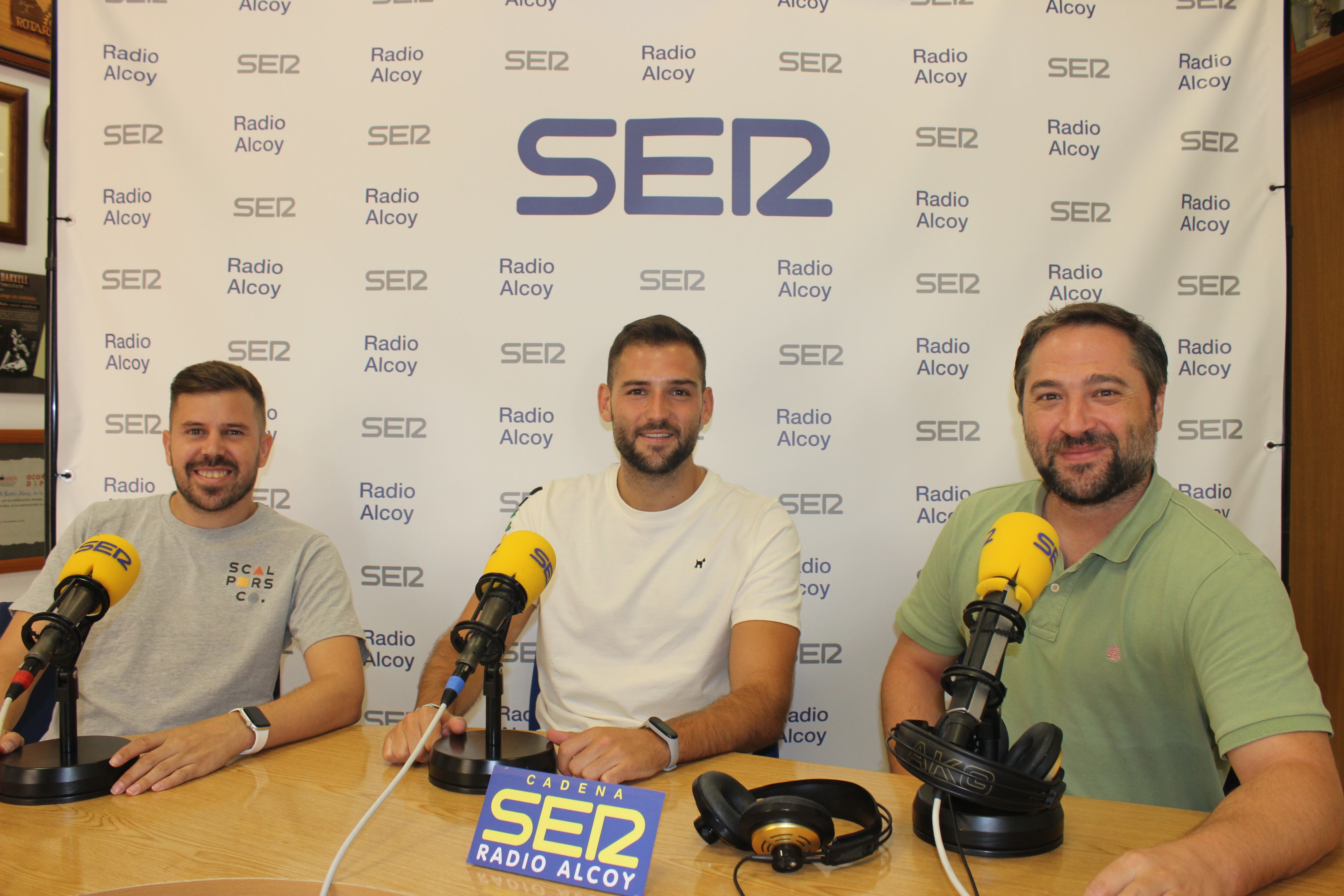 Pablo Pérez, Dako y Javi Silvestre en Radio Alcoy