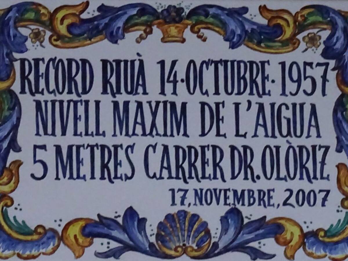 Hasta aquí llego la riada hace 63 años