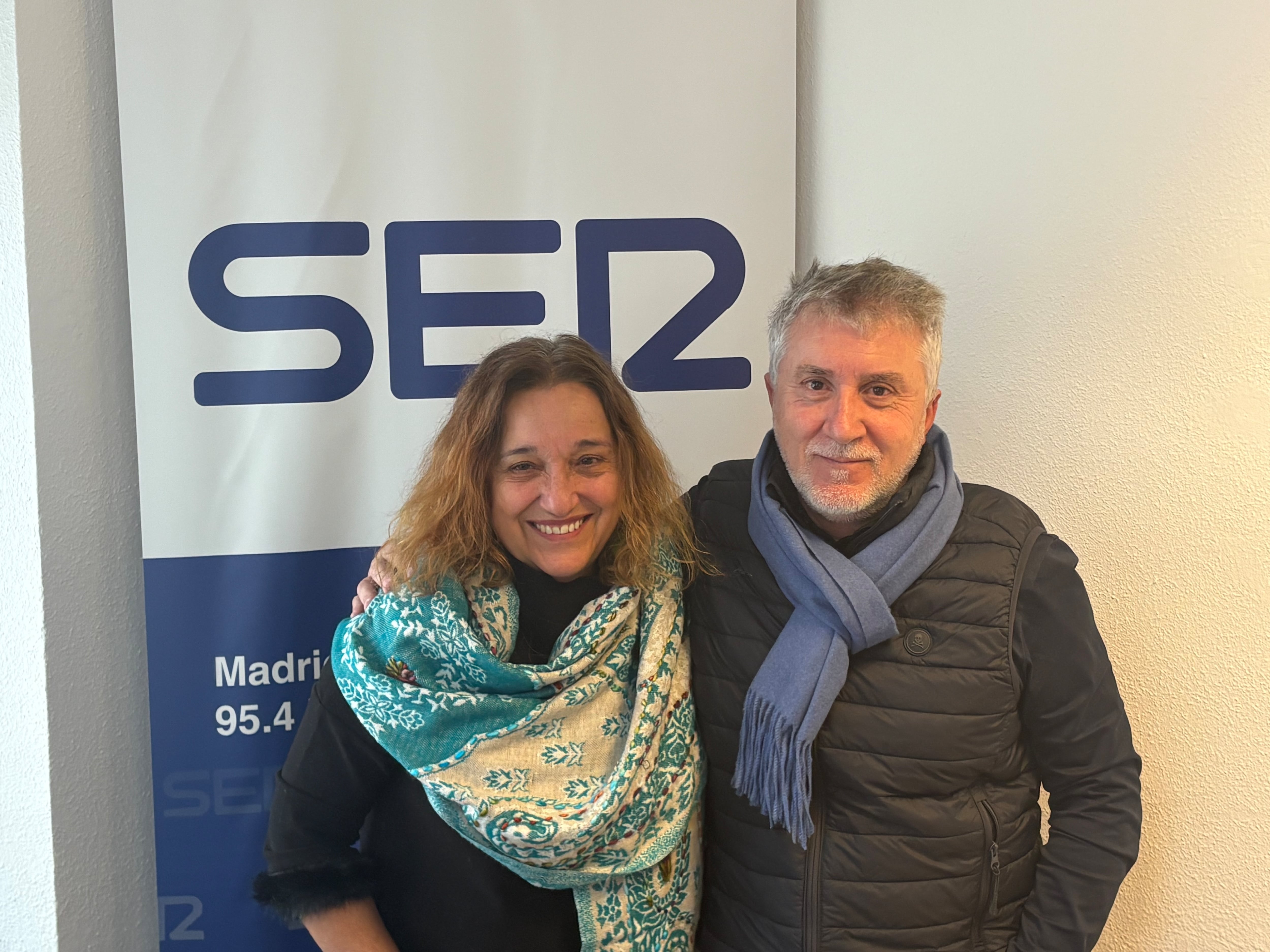 Pilar García, presidenta de la Asociación de Vecinos de Las Cabezuelas y Serafín García, vocal de la organización